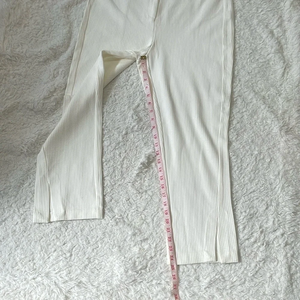 Maison d’Amelie White Ribbed Pants